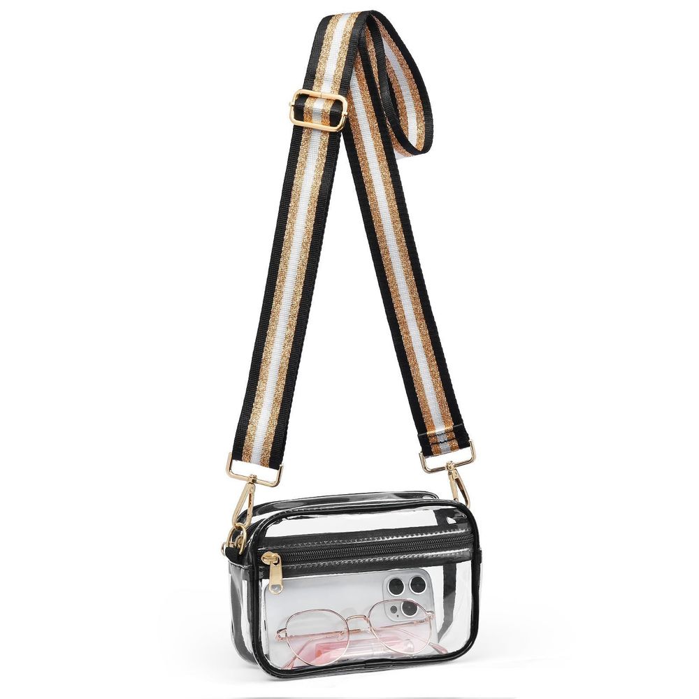 Clear Crossbody Bag Stadium Aroved, Clear Purse Men, Transparent O_O